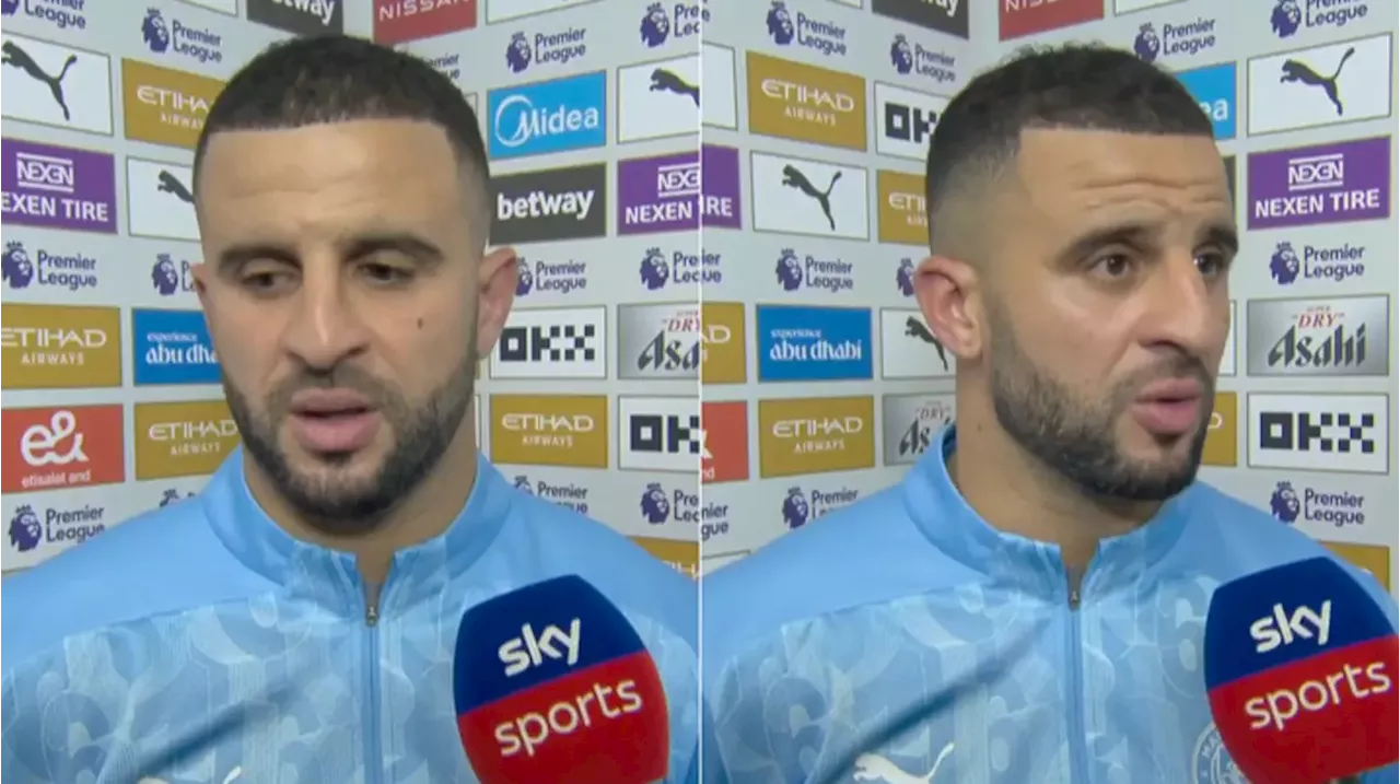 Kyle Walker faces the cameras as Man City fans tear into his performance against Tottenham Hotspur