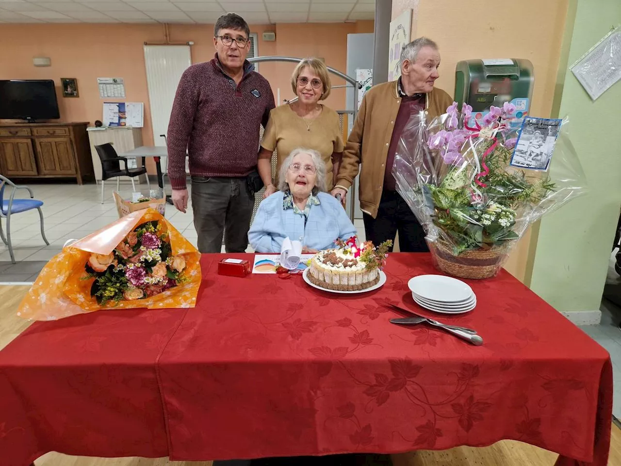 Le Buisson-de-Cadouin : une centenaire à l’Ehpad de Cadouin