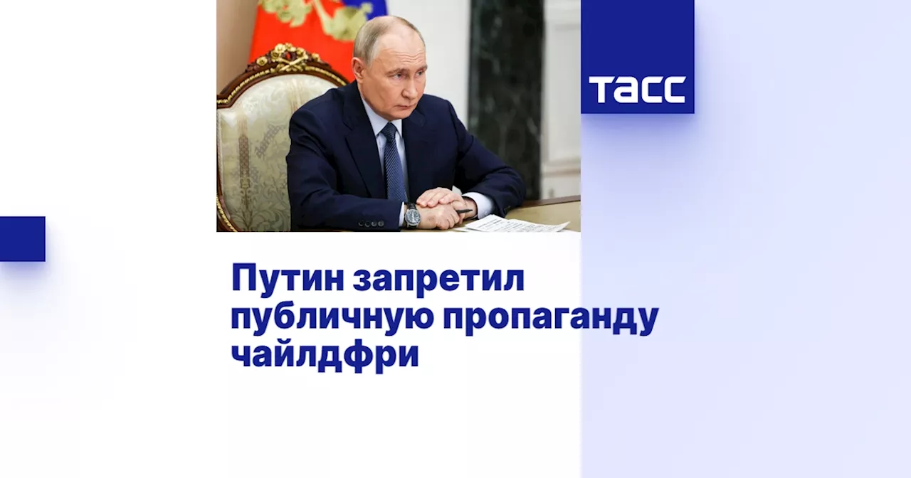 Путин запретил публичную пропаганду чайлдфри