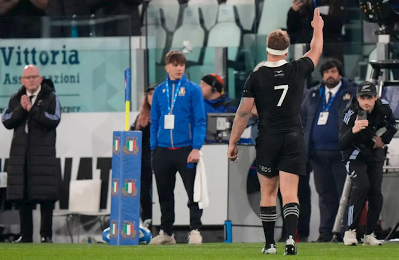 All Blacks mark Sam Cane farewell with victory over gutsy Italy