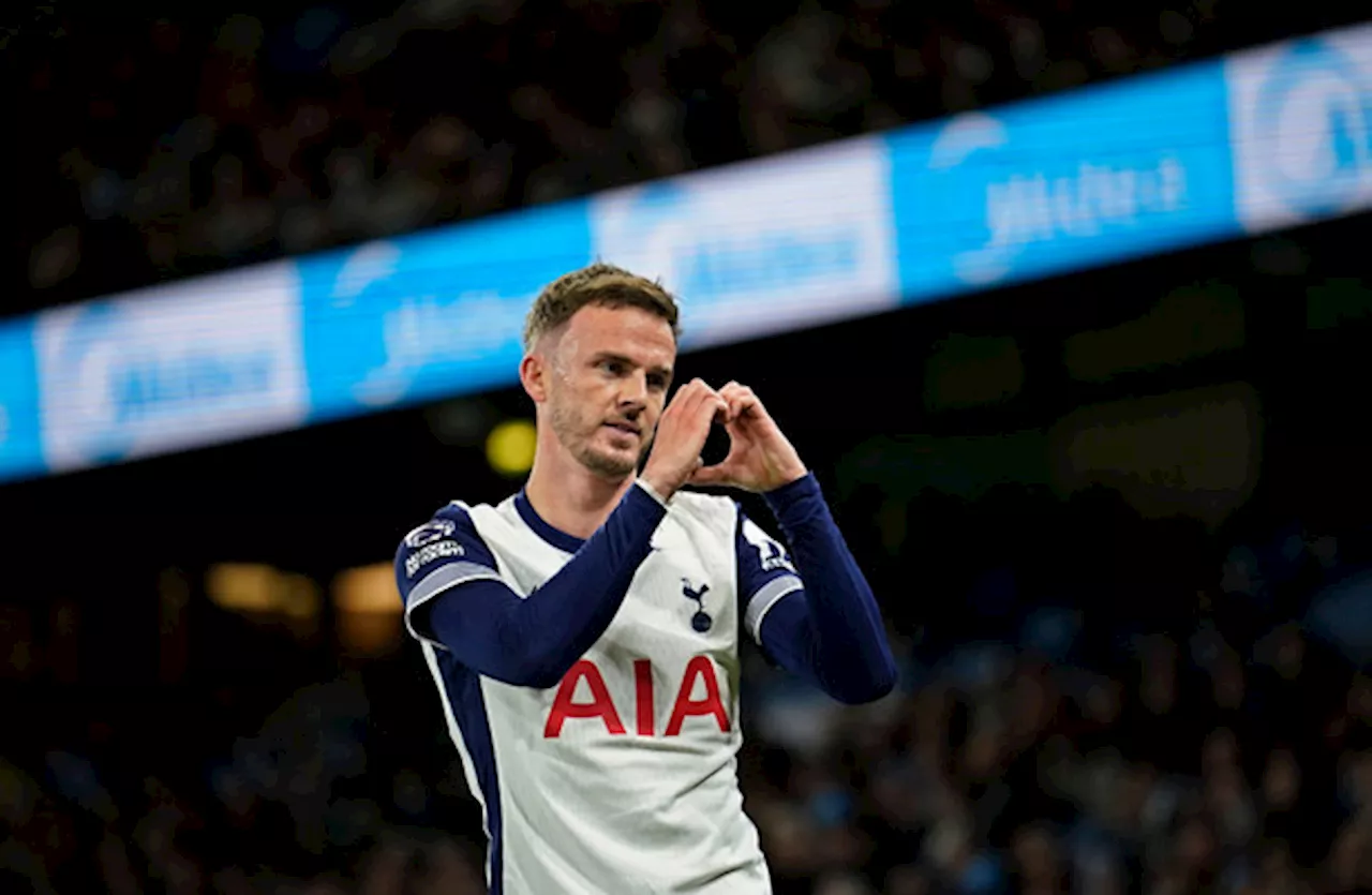 Maddison on the double for Spurs as Man City crash to fifth straight loss