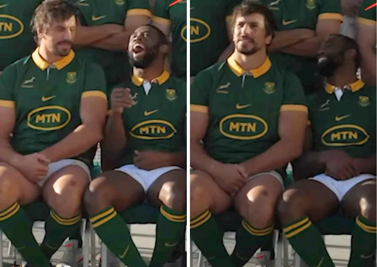 Siya and Eben arm tousle in final Springboks photoshoot [video]