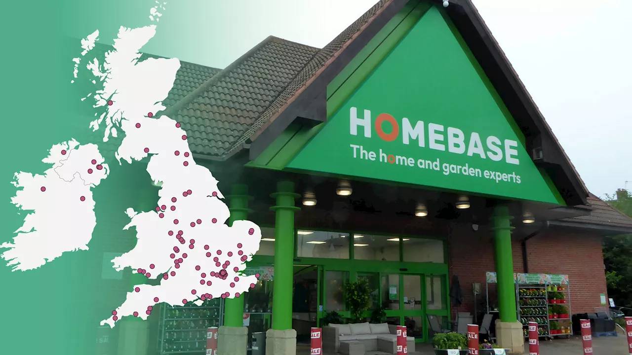 Homebase confirms the 74 stores at risk of closure after chain tumbled into administration