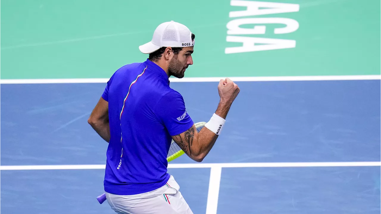 Berrettini beats Kokkinakis to put Italy ahead of Australia and on verge of Davis Cup final