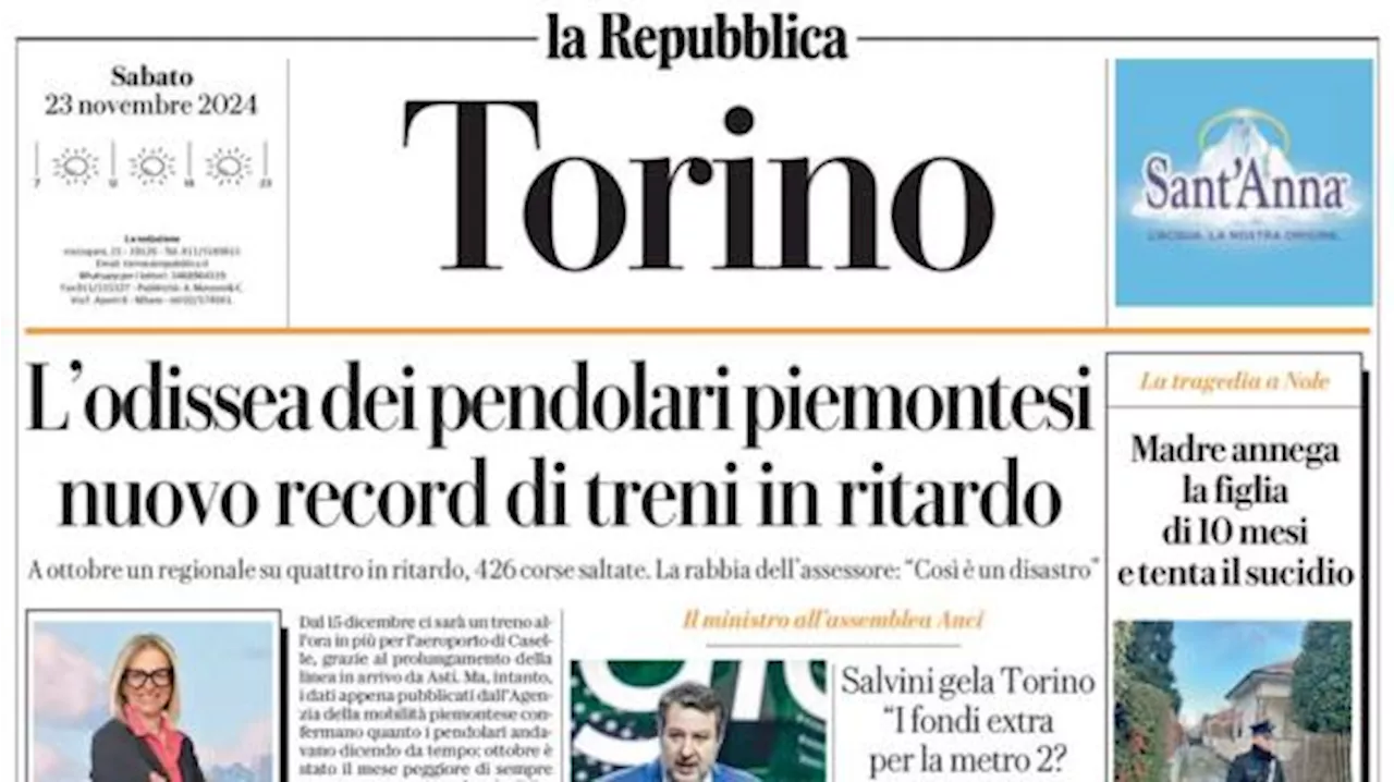 La Repubblica di Torino titola sulle parole di Motta: 'Niente spazi a questo Milan'