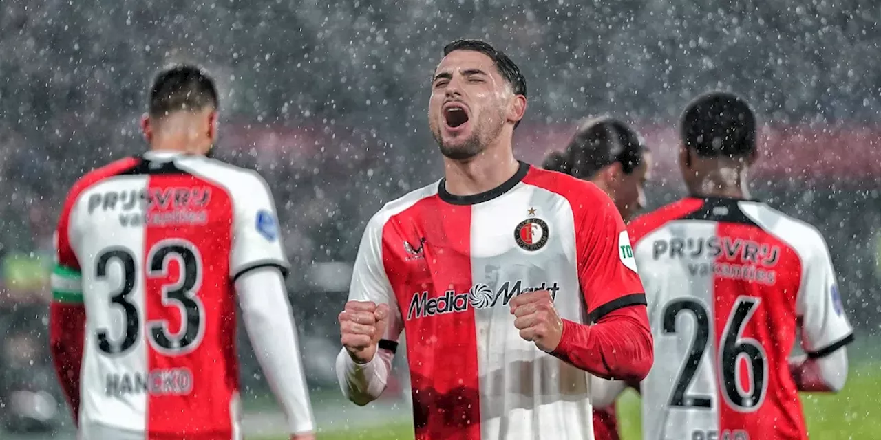 Koude douche Van Persie bij terugkeer: Feyenoord wint van Heerenveen