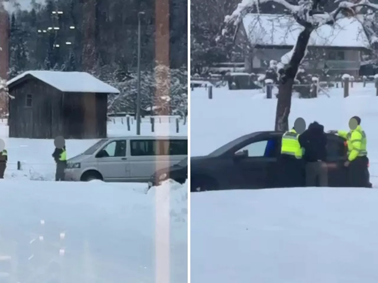 Eine kurze Flucht vor der Polizeikontrolle