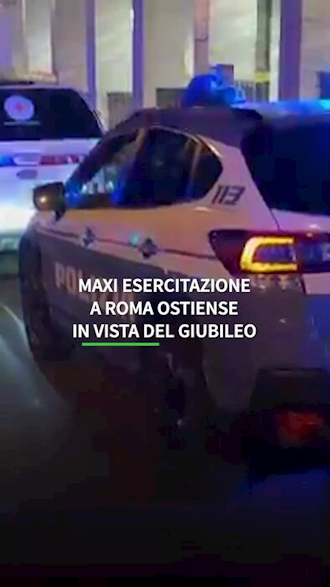 Maxi esercitazione a Roma Ostiense in vista del Giubileo