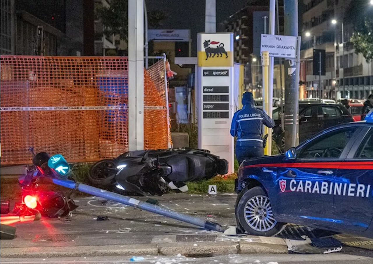 Scappa dai carabinieri in scooter, un 19enne muore a Milano