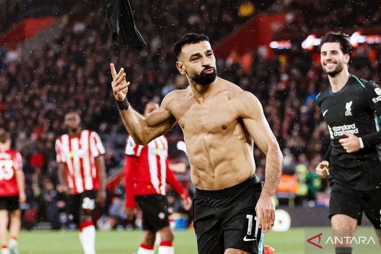 Mohamed Salah antar Liverpool taklukkan Southampton 3-2