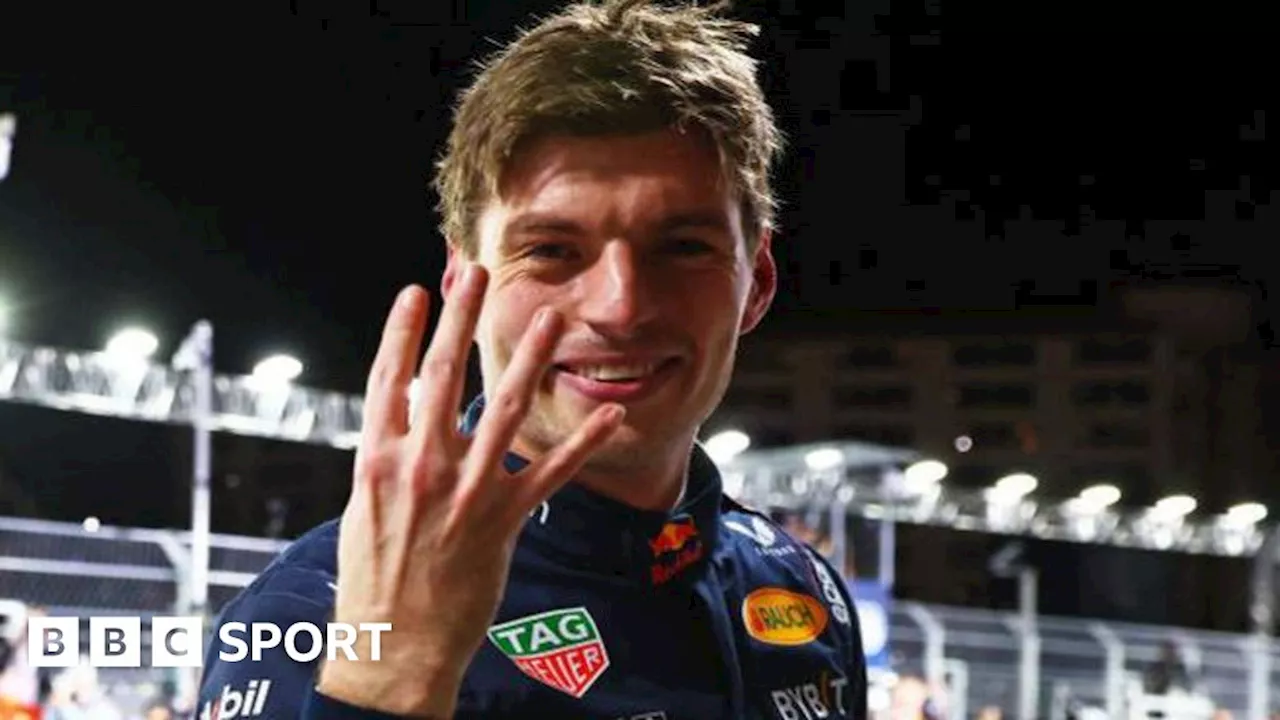 Verstappen Clinches Fourth Consecutive World Championship