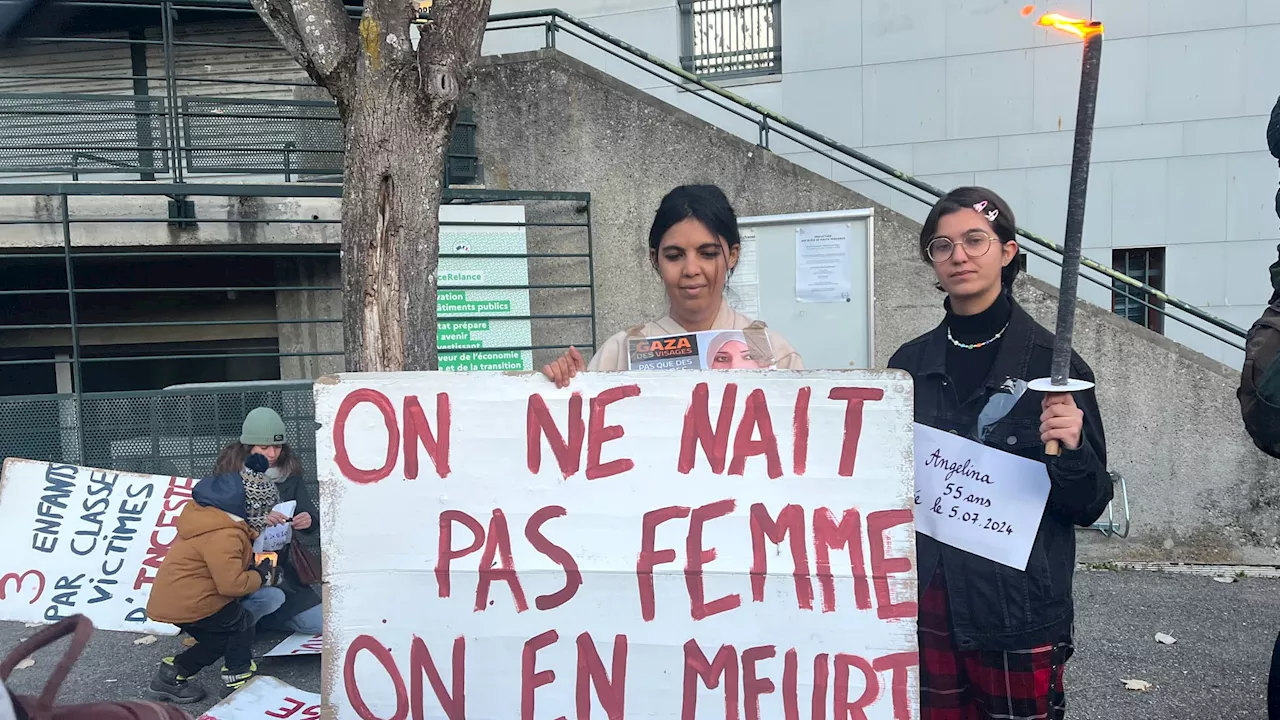 Digne-les-Bains: des dizaines de flambeaux allumés en soutien aux femmes victimes de violences