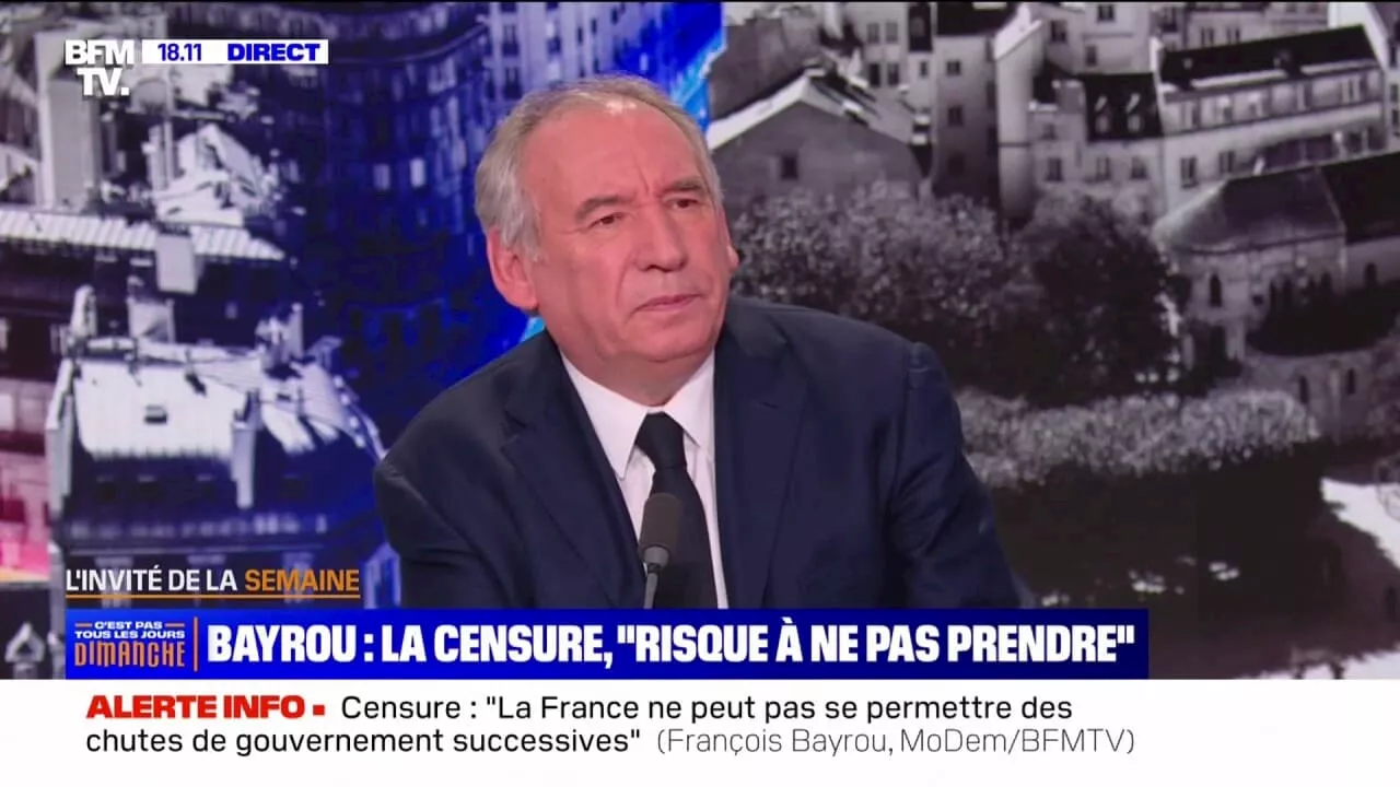 François Bayrou (MoDem): l'entreprise 'n'est pas un contribuable comme les autres'