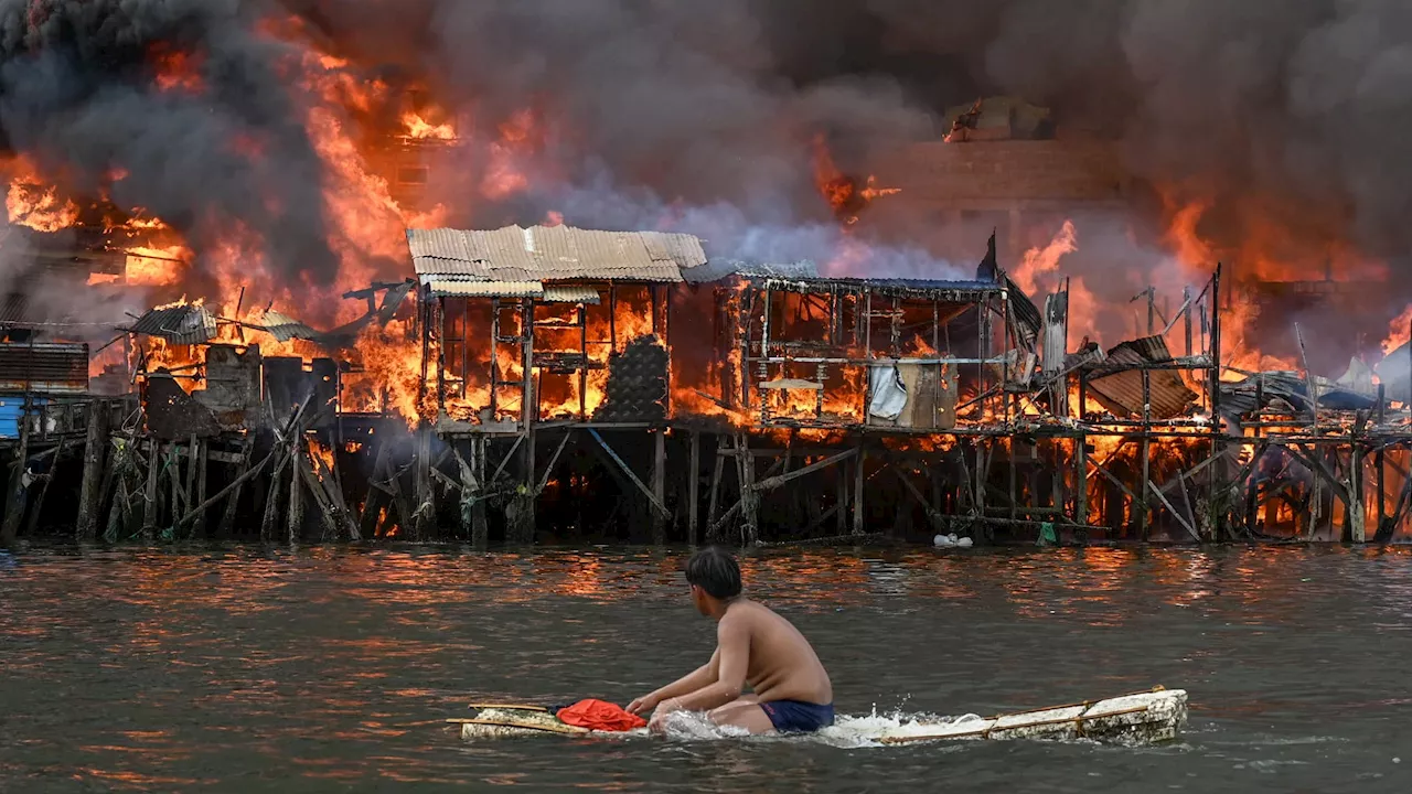 Philippines: un incendie ravage un bidonville de Manille, des centaines d'habitations touchées