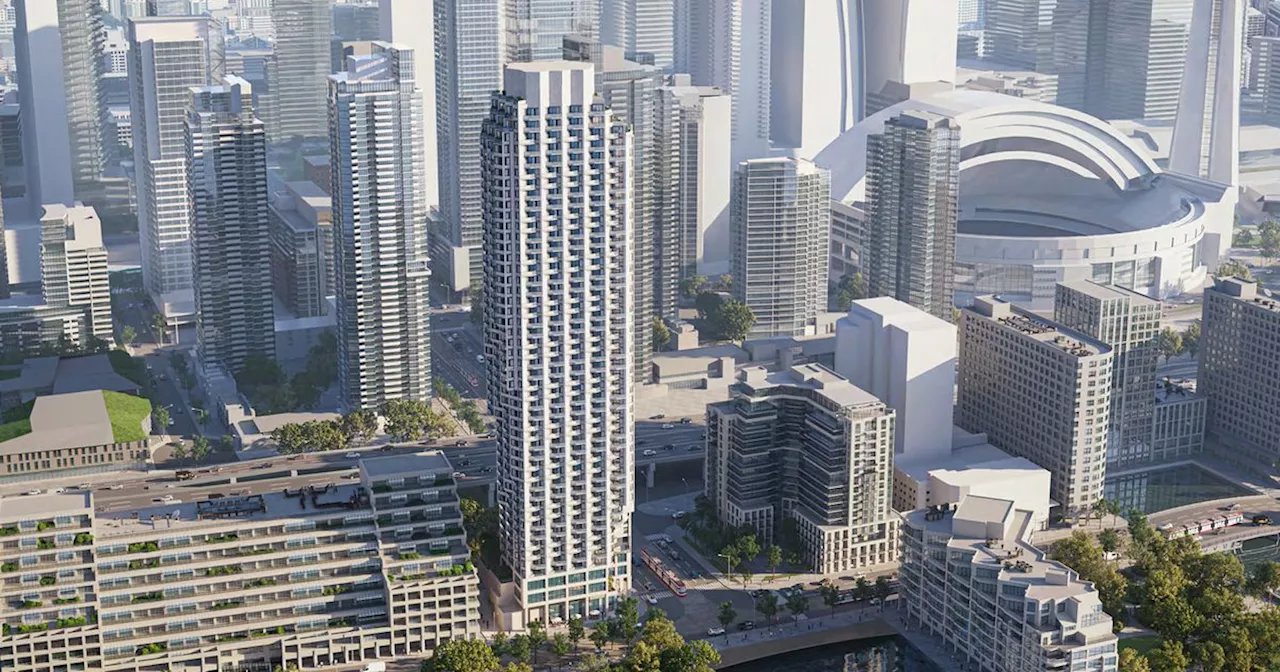 49-storey tower would replace Toronto office building and busy Starbucks