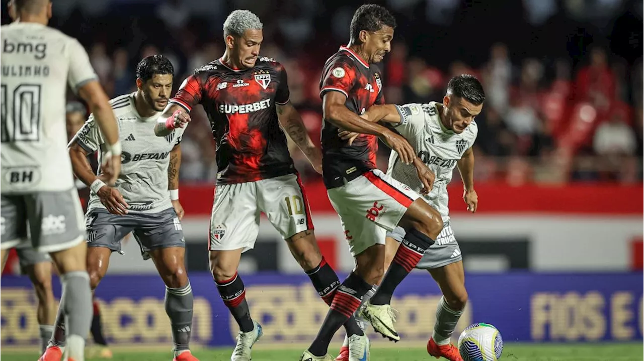 São Paulo e Atlético-MG empatam em 2 a 2 no Morumbi