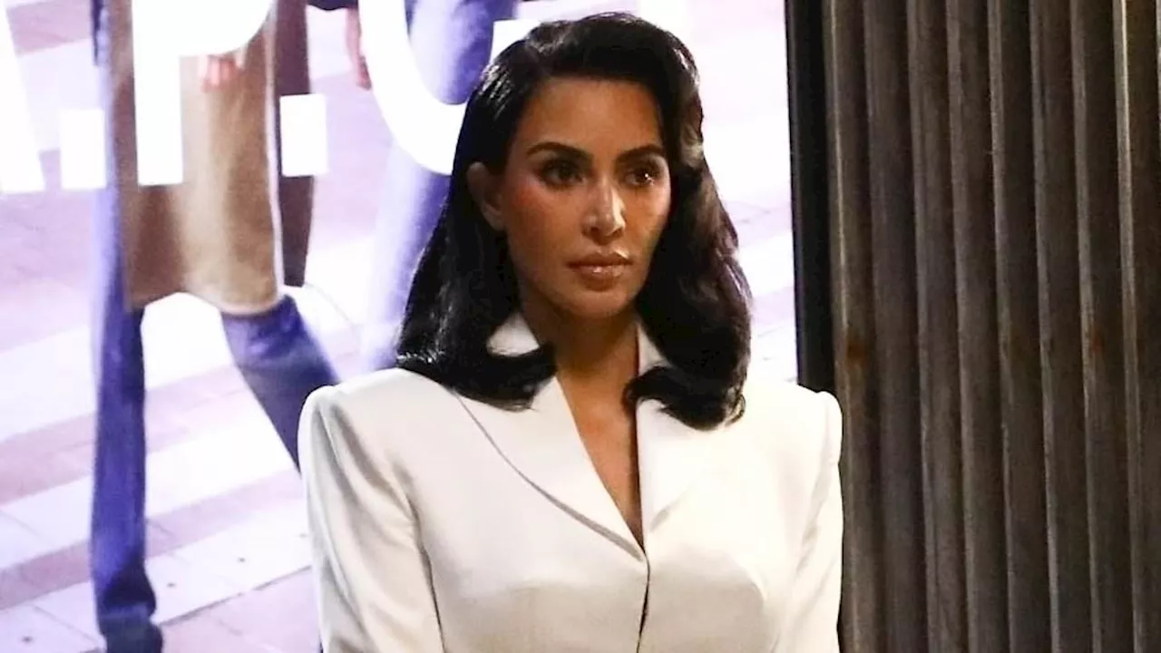 Kim Kardashian Channels 'Sexy Lawyer' Energy on Set of Ryan Murphy's 'All's Fair'