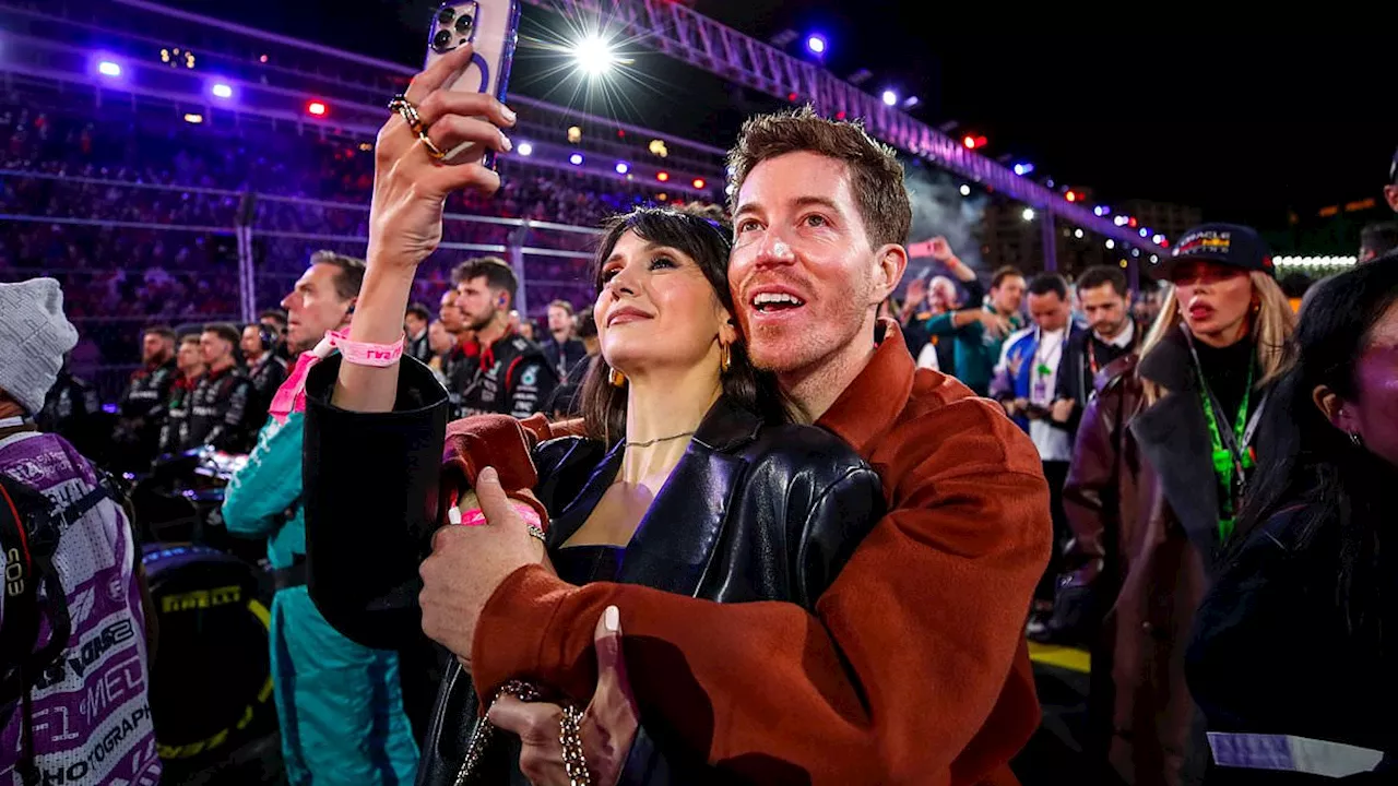 Shaun White and Nina Dobrev Cozy Up at the Las Vegas F1 Races