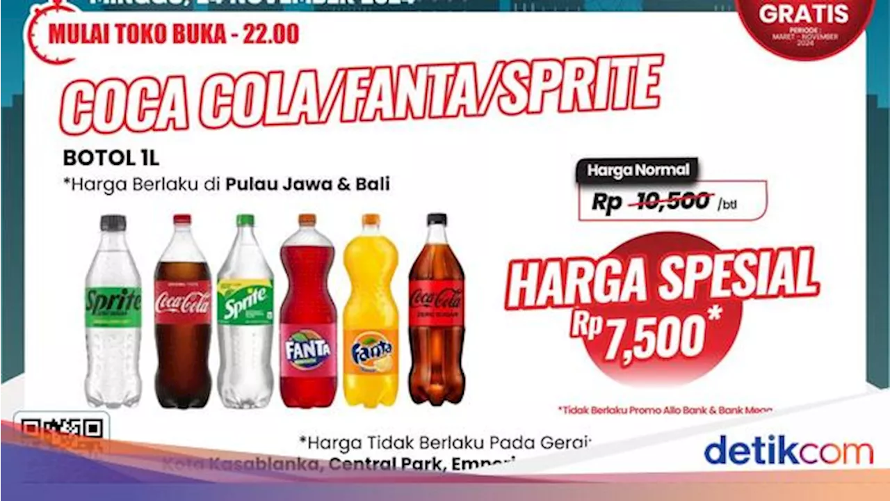 Aneka Minuman Ringan Dapat Potongan Gede di Transmart Full Day Sale