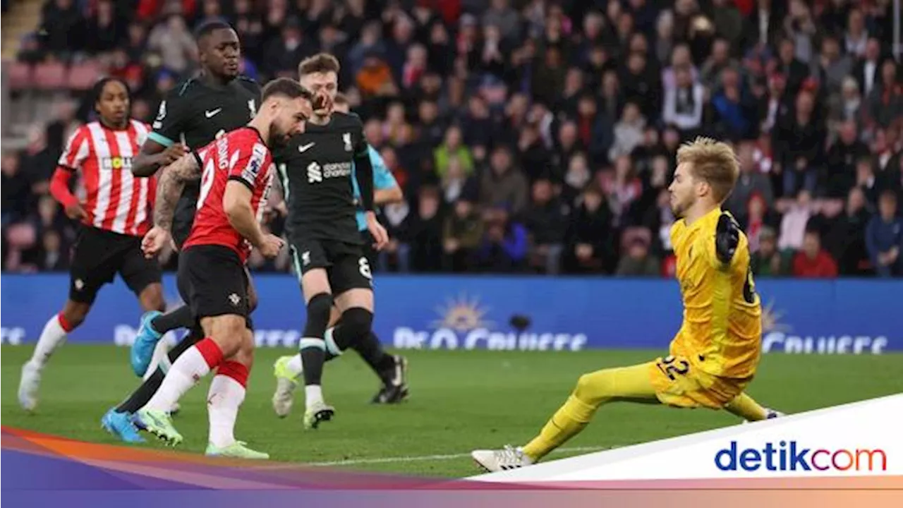 Liverpool Imbang 1-1 dengan Southampton di Babak Pertama