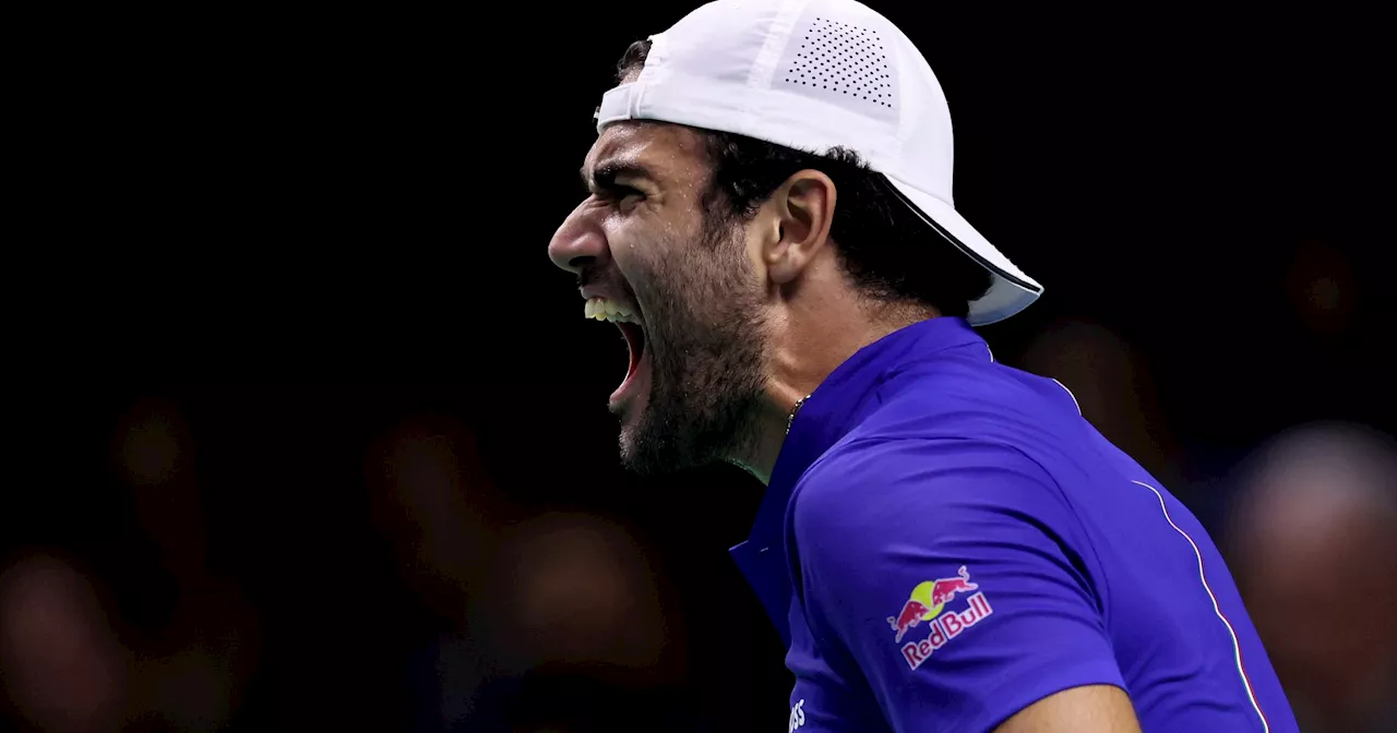 Berrettini doma Van de Zandschulp: Sinner può chiudere la finale di Coppa Davis contro l'Olanda
