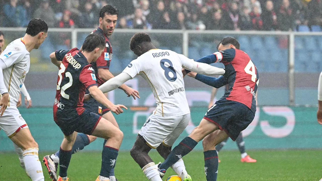 Genoa-Cagliari: Una partita emozionante sotto una pioggia fitta