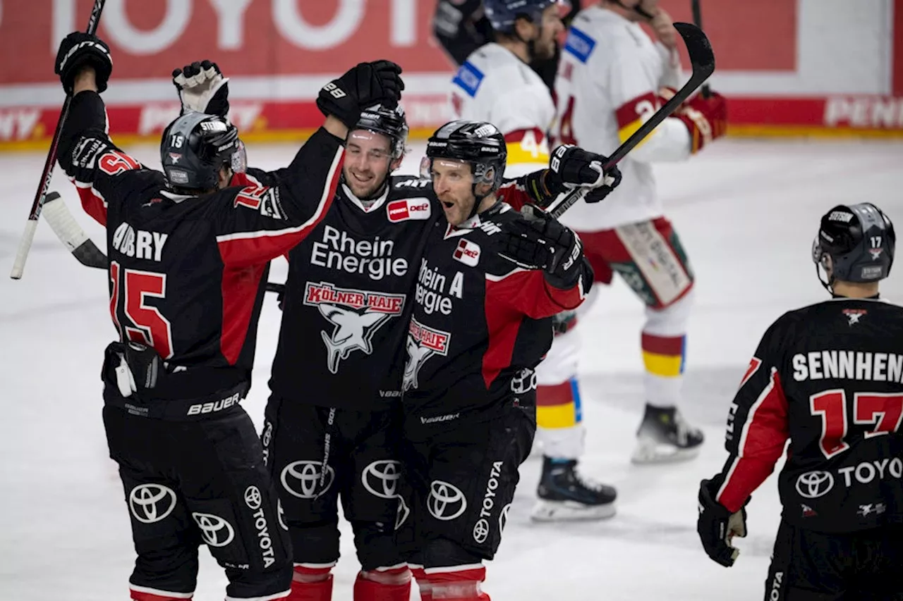 DEL: Kölner Haie feiern Erfolg im Rhein-Derby gegen die DEG