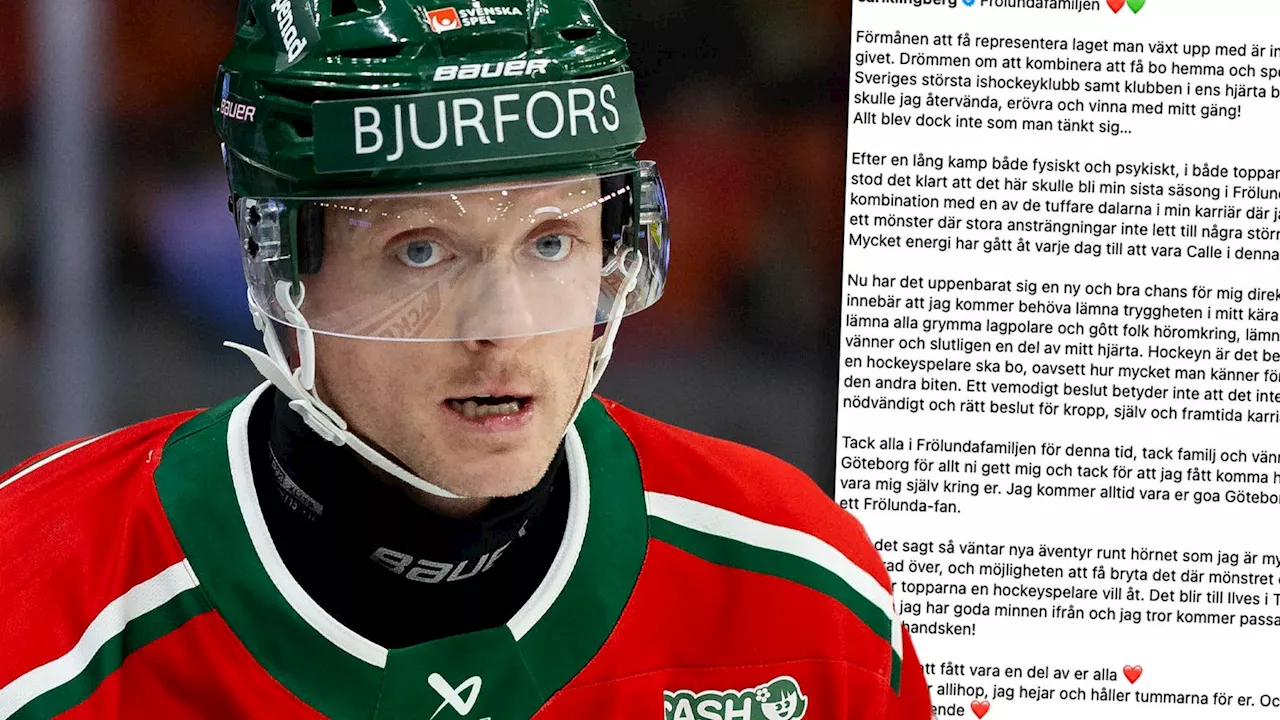 Officiellt: Carl Klingberg lämnar Frölunda