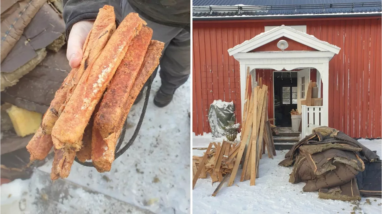 Dynamitupptäckt i historisk lada