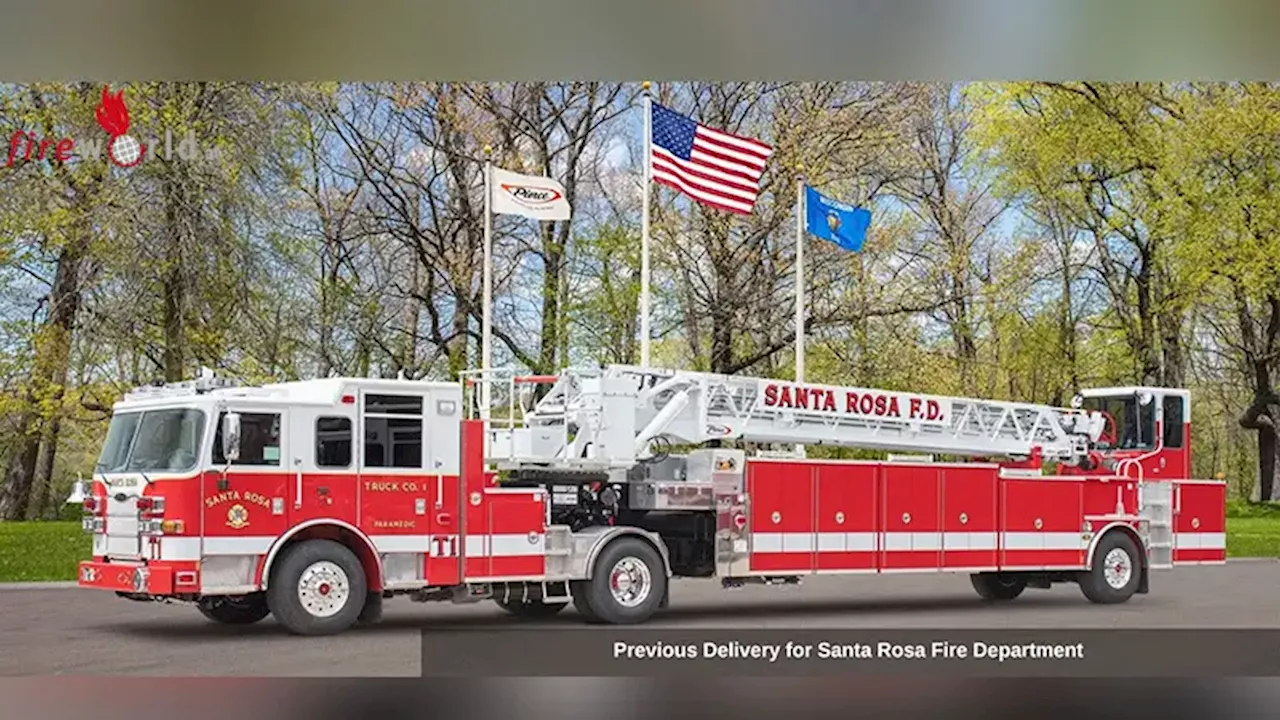 Santa Rosas Feuerwehr erhält neue Drehleiter von Pierce Manufacturing