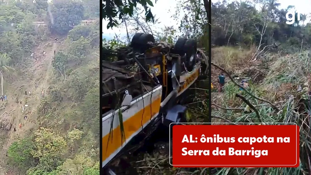 Ônibus Capata na Serra da Barriga, Alagoas, Deixando Várias Vítimas