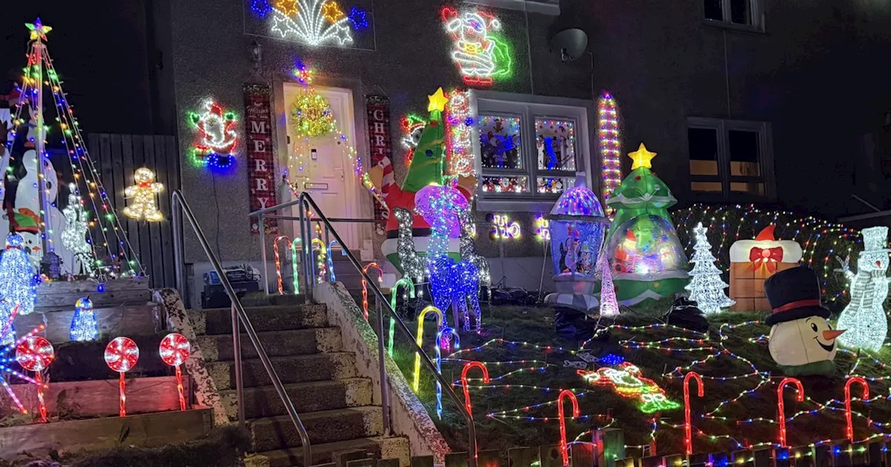 Cambuslang man has 'brightest house in street' as lights spread festive cheer