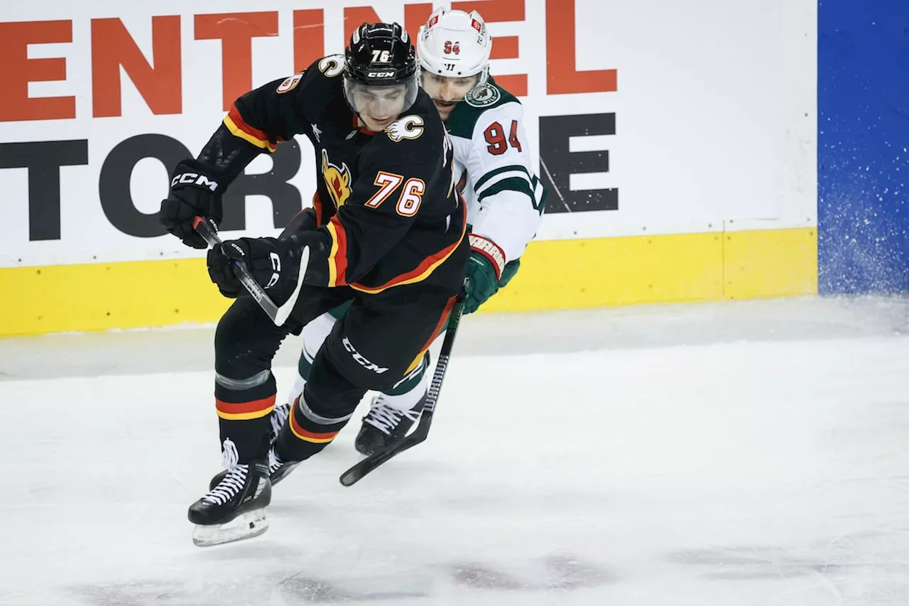 Calgary Flames hold off late Minnesota Wild comeback in 4-3 win