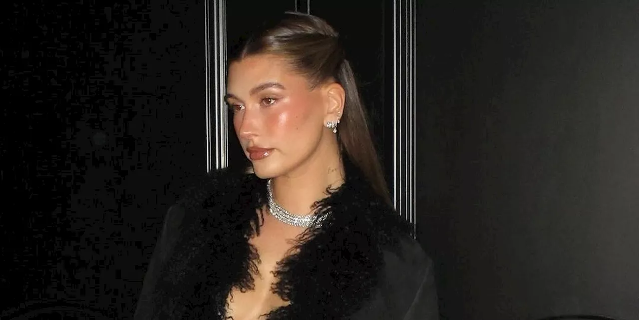 Hailey Bieber Flaunts a Frosty Martini Manicure for Her 28th Birthday