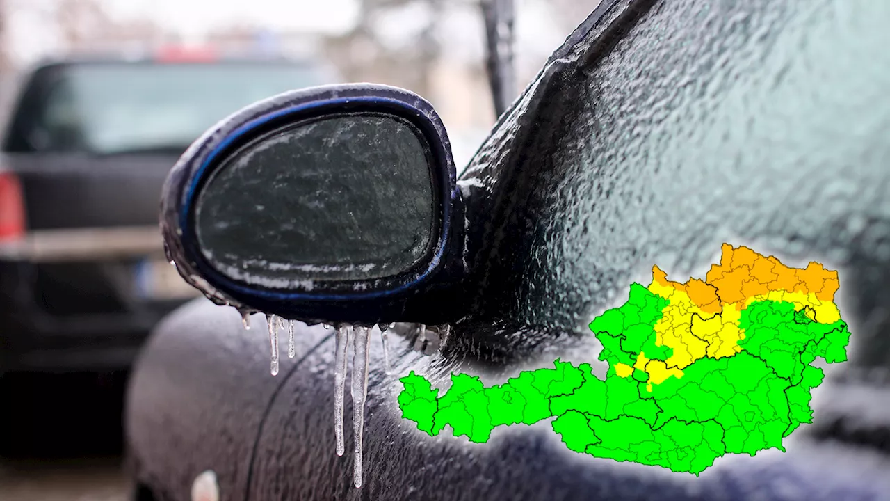 In mehreren Bundesländern - Achtung, Glätte! Eisregen-Warnung ausgegeben