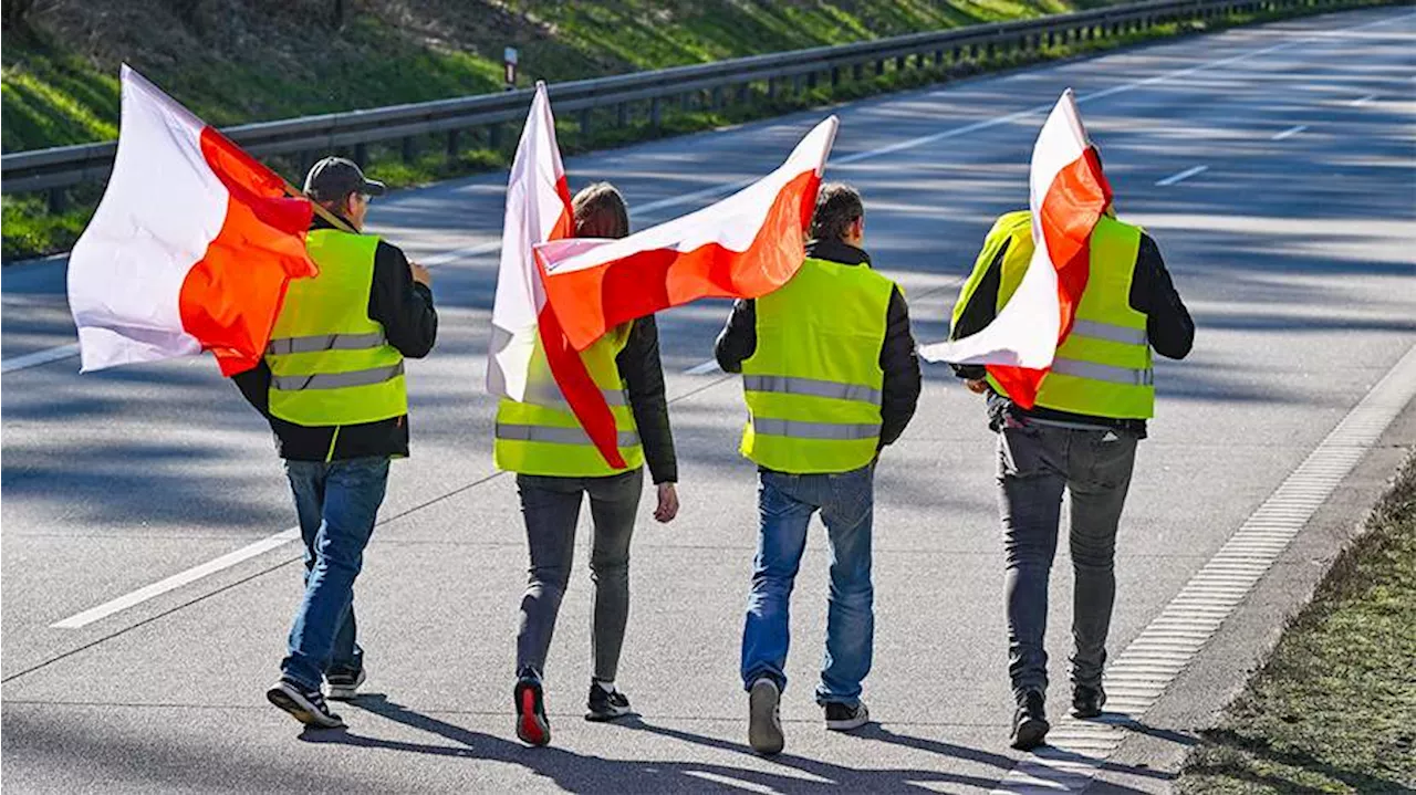 Польские фермеры приостановили на две недели блокирование границы с Украиной