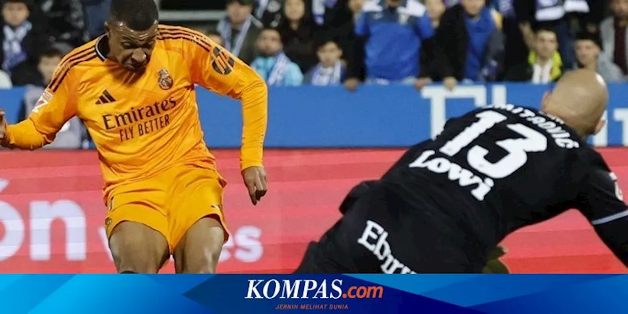 Mbappe Membuka Skor Real Madrid vs Leganes