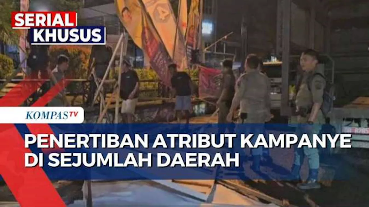 Masa Tenang Pilkada, Bawaslu dan KPU Tertibkan Atribut Kampanye