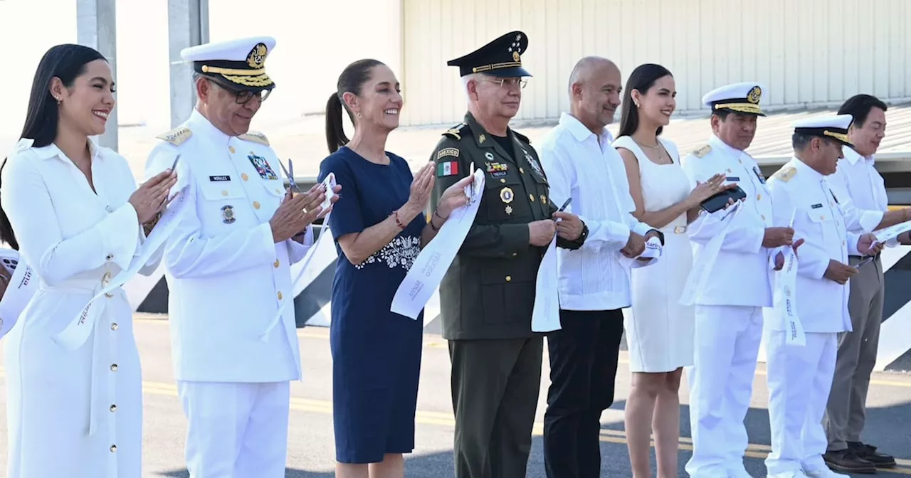 Claudia Sheinbaum resalta labor de la Armada como baluarte de independencia y desarrollo nacional