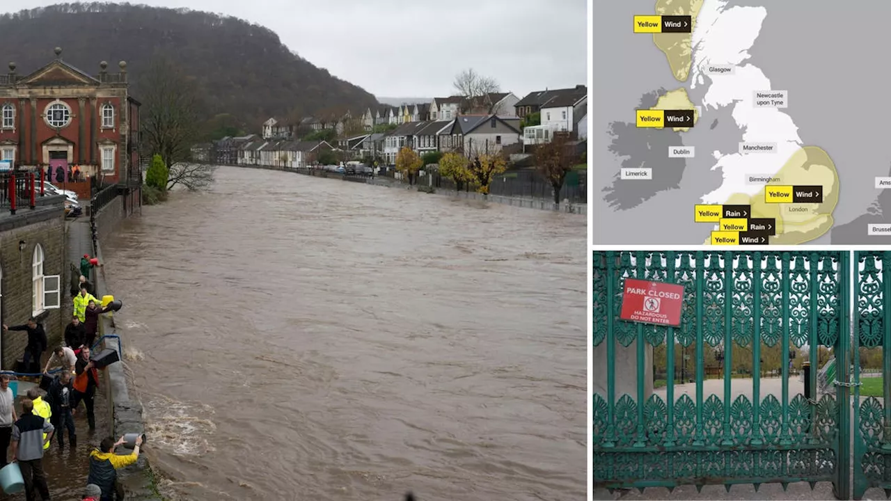 Major incident declared as Storm Bert causes 'devastating' floods - with Winter Wonderland and 8 other...