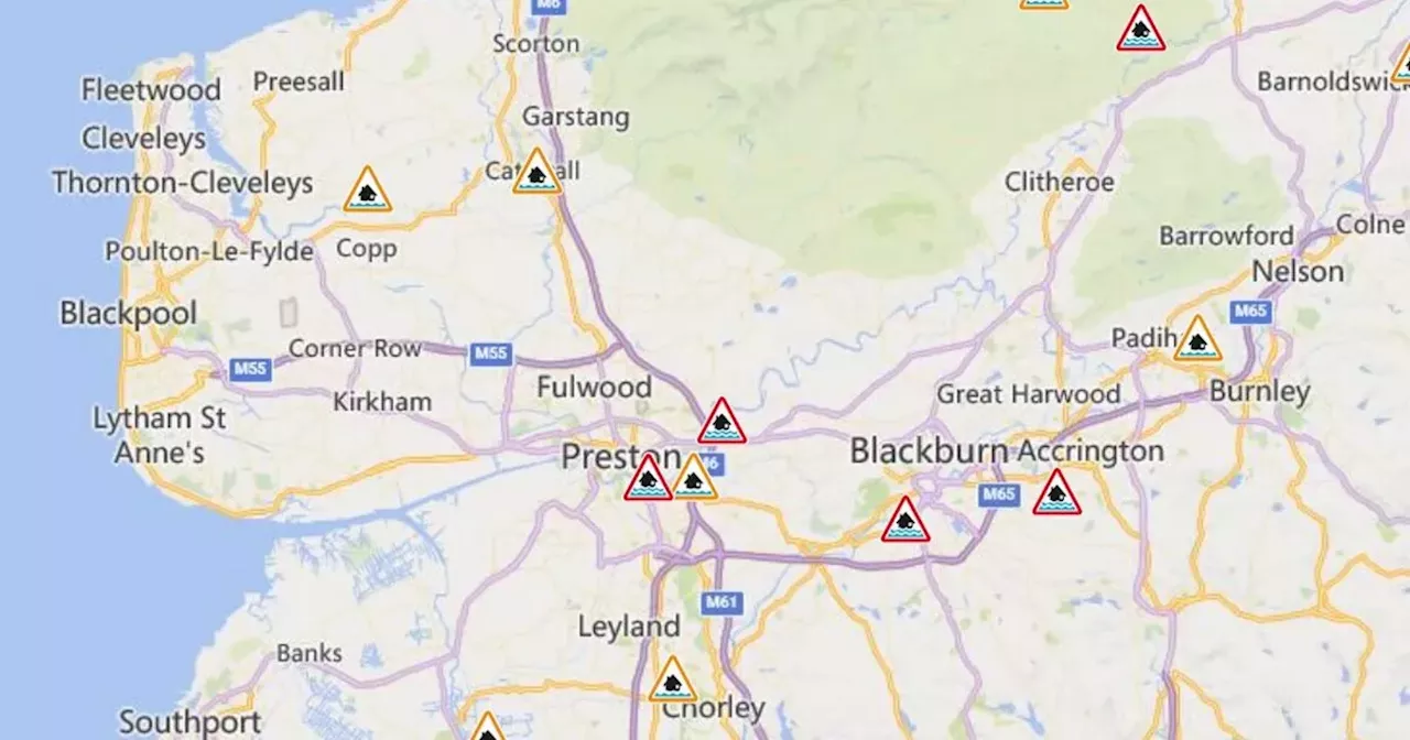 Full list of Lancashire flood warnings and alerts today as Storm Bert continues