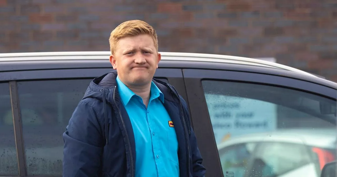 Chesney loses it in Coronation Street - then a van drives right at him