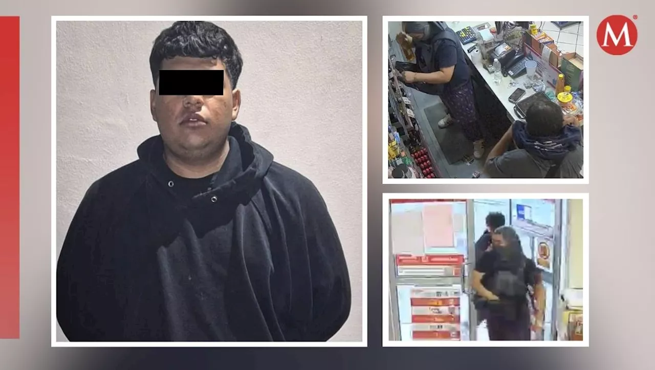 Detienen a hombre implicado en al menos siete asaltos a tiendas de conveniencia en Guadalupe, NL