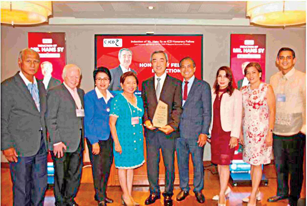 SM Prime's Hans Sy Honored as Honorary Fellow by ICD Philippines