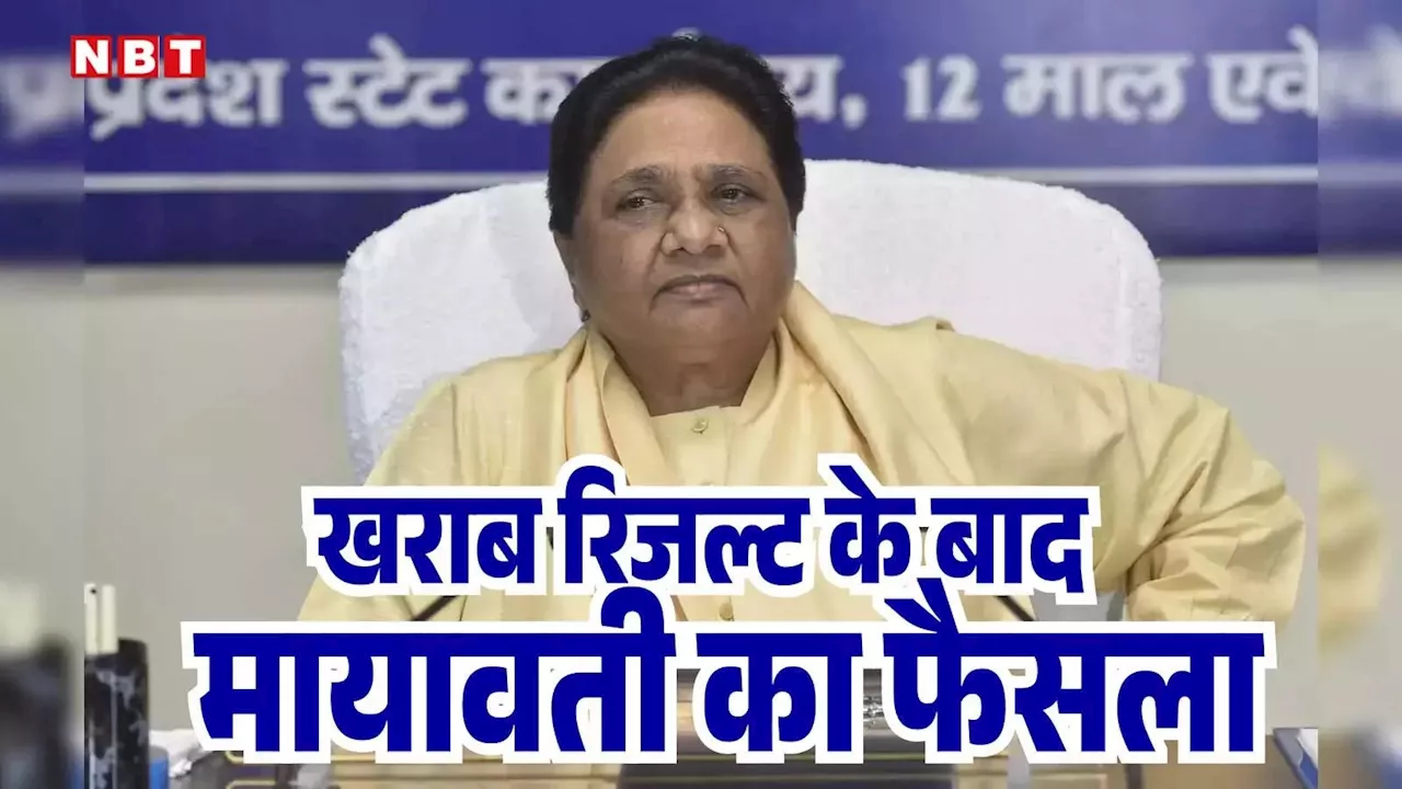 अब देश में कोई उपचुनाव नहीं लड़ेगी BSP... खराब नतीजे के बाद मायावती का बड़ा ऐलान, EVM पर फोड़ा ठीकरा