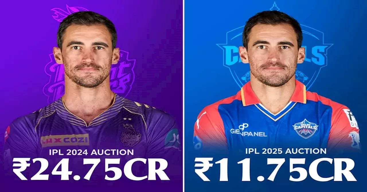 Mitchell Starc IPL 2025 Price: मिचेल स्टार्क को मेगा ऑक्शन में भारी नुकसान, आधे से भी कम बोली में इस टीम ने खरीदा