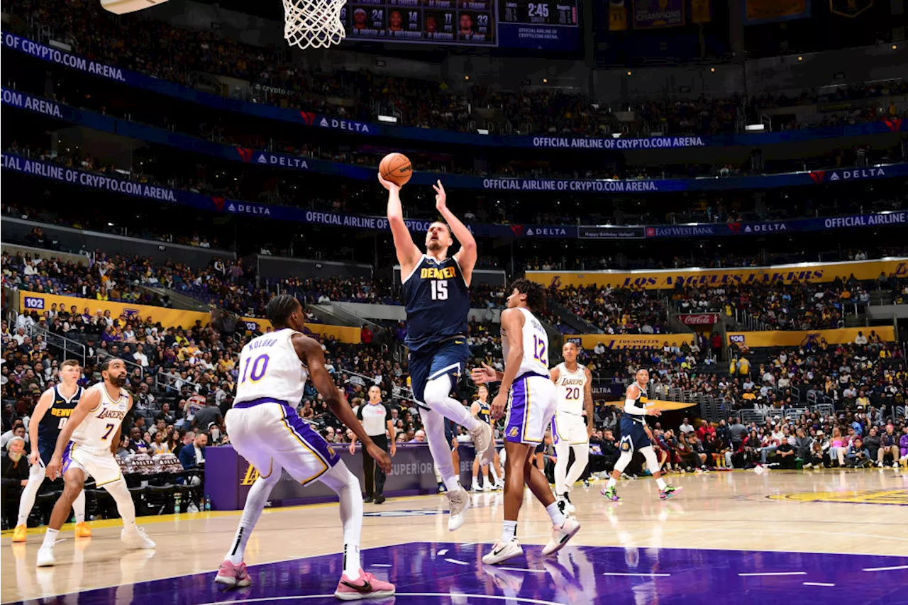 Nikola Jokic scores 34 as Nuggets use strong second half to beat Lakers 127-102