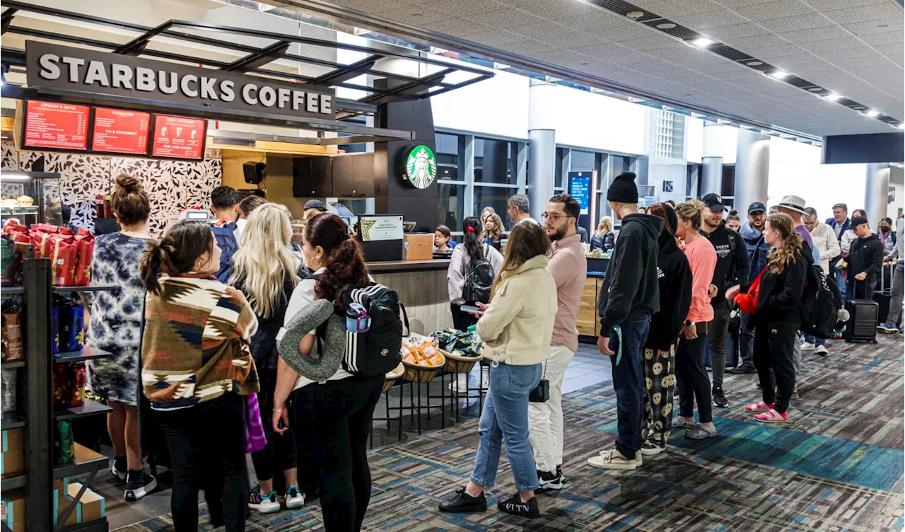 Can Starbucks fix long lines at its airport cafes?