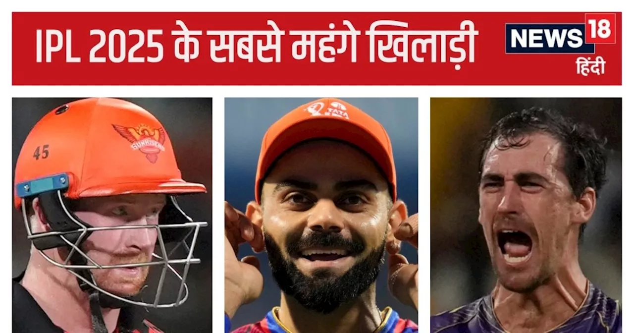 IPL Auction 2025: सबसे महंगे खिलाड़ी का रिकॉर्ड किसके नाम, देखें टॉप-20 खिलाड़ियों की लिस्ट