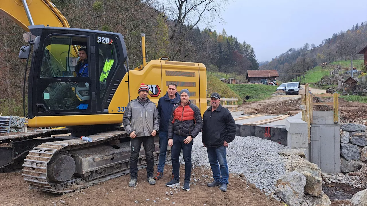 Neue Brücke über Wiesenbach garantiert Sicherheit